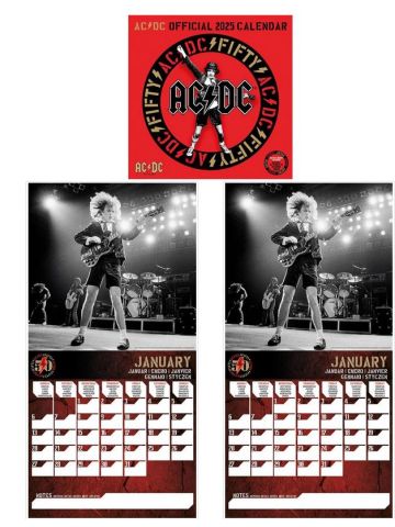 AC/DC 2025 30X30 SQUARE CALENDAR