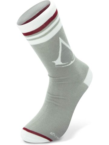 ABYstyle Assassin's Creed Crest One Size Socks - Grey & White