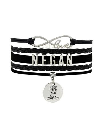 Infinity Love Negan Bracelet Heart Charm