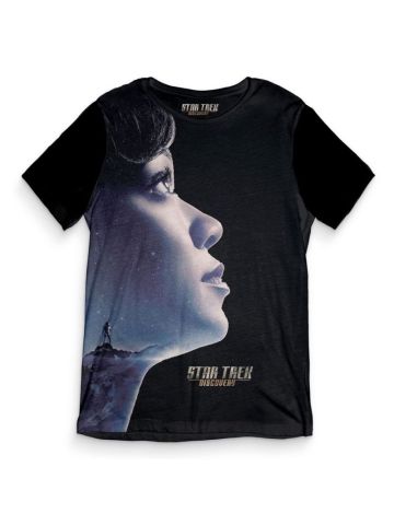 OFFICIAL STAR TREK DISCOVERY - MICHAEL FACE GALAXY T-SHIRT M