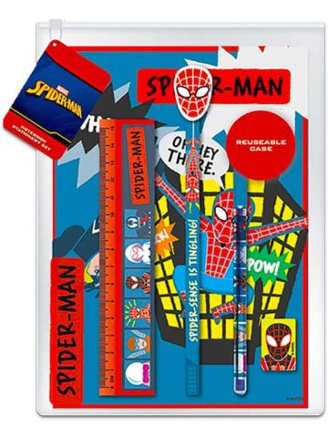 Spider-Man A5 Lined Notebook and Stationery Set (Heroes and Villains Design)