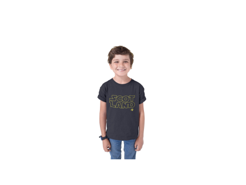 CHILDRENS Star Wars Scotland Funny T Shirt - Size XS (Age 2-3)