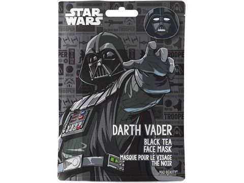 MAD BEAUTY STAR WARS Darth Vader Face Masks Set, Black Tea Infused Sheet Masks