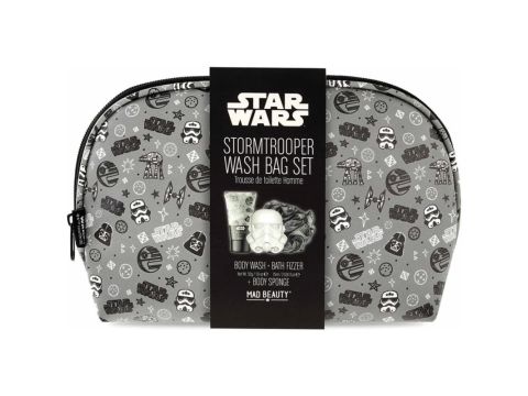 Disney Star Wars Official Wash Bag Set, White/Grey