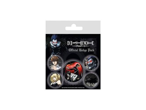 Death Note Badge Pack, Multi-Colour, 10 x 12.5cm