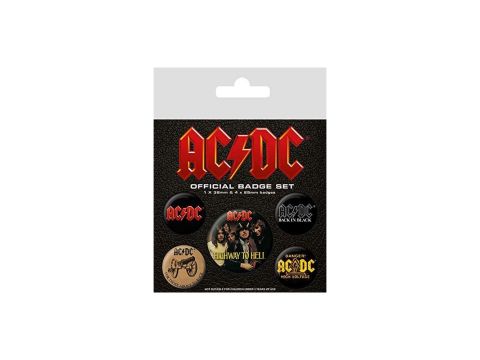 Pyramid International AC/DC Logo Badge, Multi-Colour, 10 x 12.5 x 1.3 cm