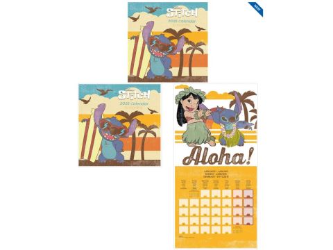 LILO & STITCH 2025 30X30 SQUARE CALENDAR