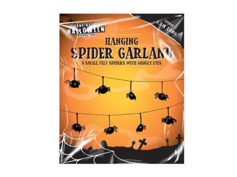 Hanging Spider Garland 1.5M